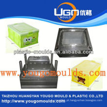 2013 Novos moldes de recipientes de frutas plásticas para uso doméstico e bom preço do molde de caixa de ferramentas de injeção